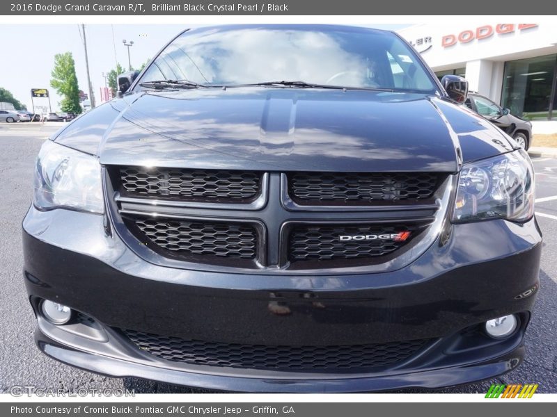 Brilliant Black Crystal Pearl / Black 2016 Dodge Grand Caravan R/T