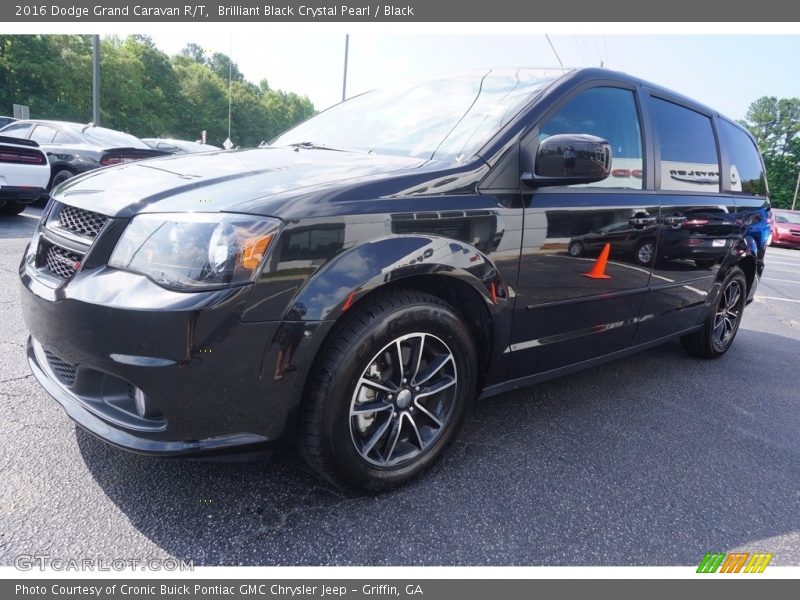 Brilliant Black Crystal Pearl / Black 2016 Dodge Grand Caravan R/T