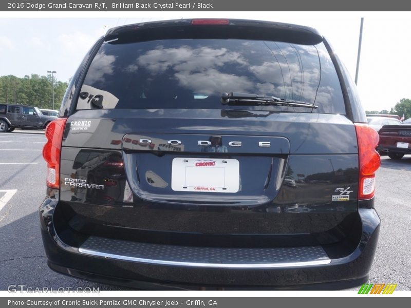 Brilliant Black Crystal Pearl / Black 2016 Dodge Grand Caravan R/T