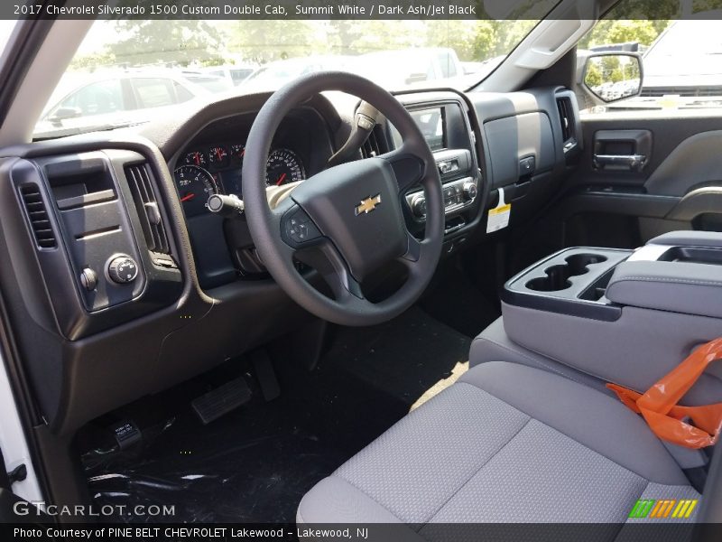 Summit White / Dark Ash/Jet Black 2017 Chevrolet Silverado 1500 Custom Double Cab