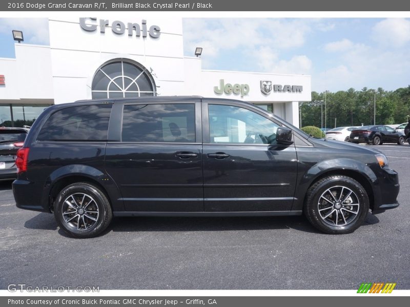 Brilliant Black Crystal Pearl / Black 2016 Dodge Grand Caravan R/T