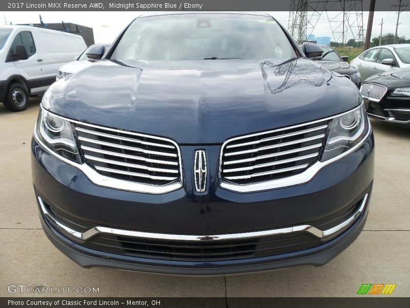 Midnight Sapphire Blue / Ebony 2017 Lincoln MKX Reserve AWD