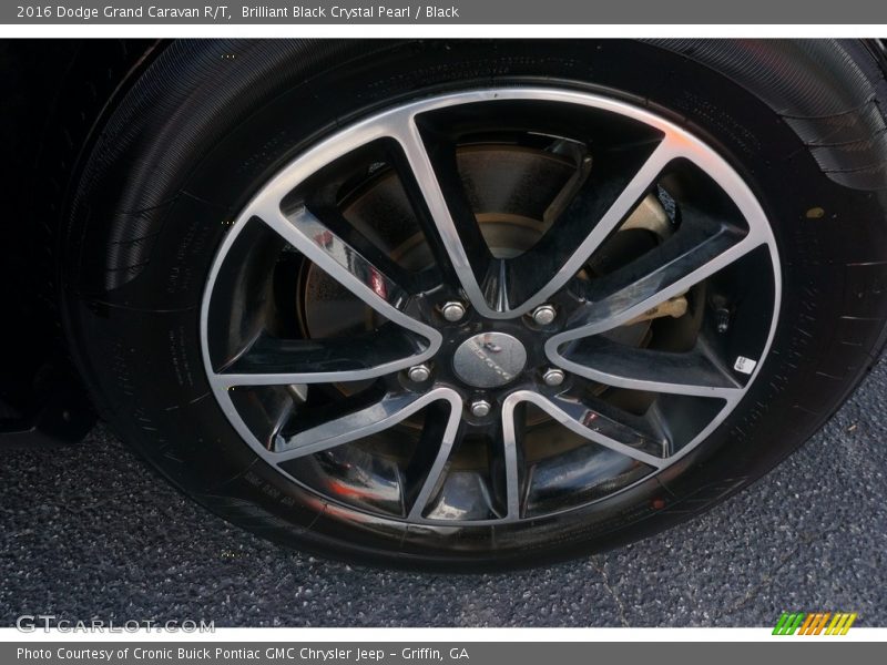 Brilliant Black Crystal Pearl / Black 2016 Dodge Grand Caravan R/T