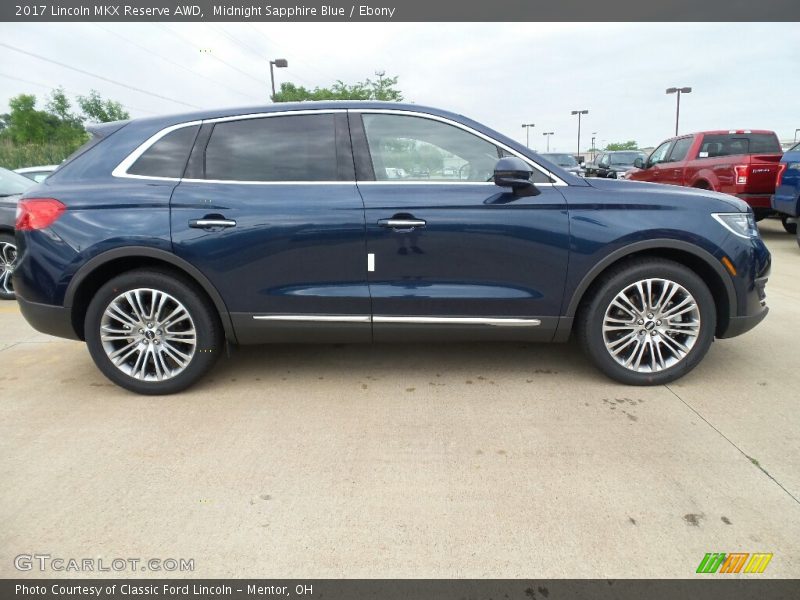 Midnight Sapphire Blue / Ebony 2017 Lincoln MKX Reserve AWD