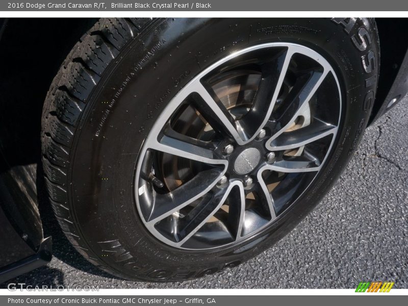 Brilliant Black Crystal Pearl / Black 2016 Dodge Grand Caravan R/T