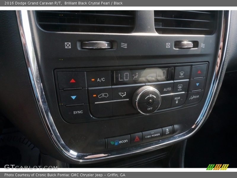 Brilliant Black Crystal Pearl / Black 2016 Dodge Grand Caravan R/T