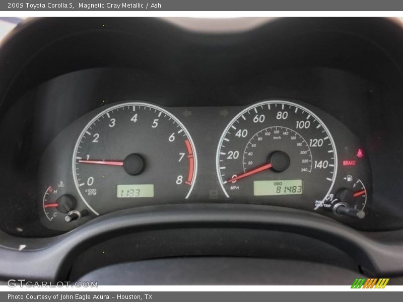 Magnetic Gray Metallic / Ash 2009 Toyota Corolla S