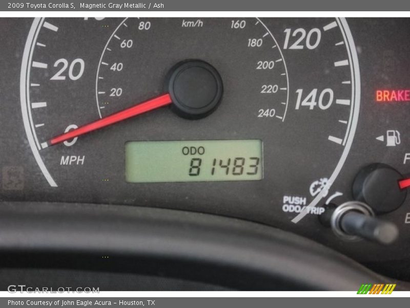 Magnetic Gray Metallic / Ash 2009 Toyota Corolla S