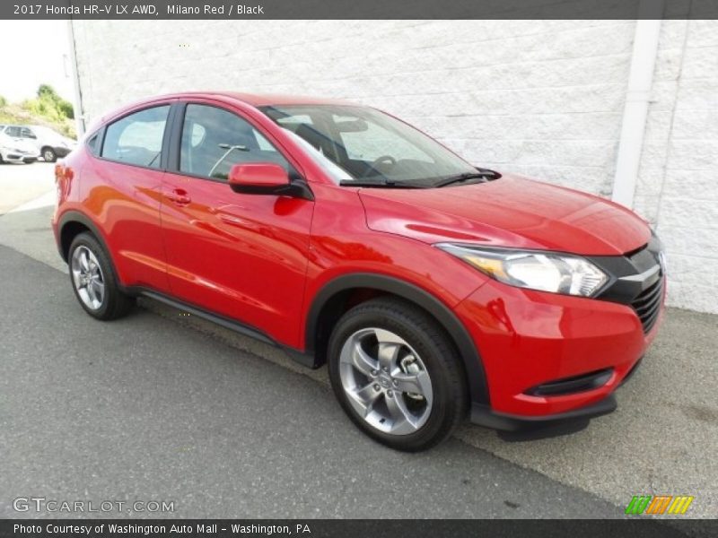 Milano Red / Black 2017 Honda HR-V LX AWD