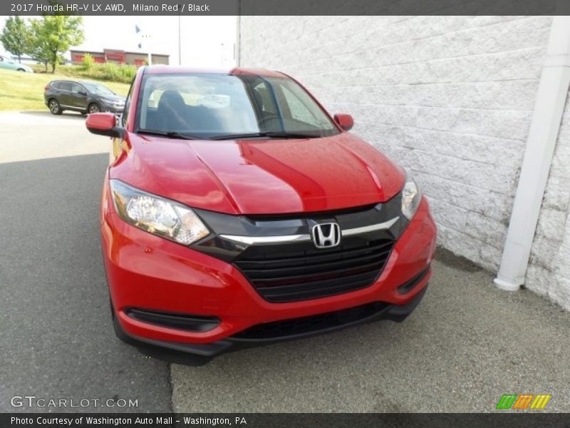 Milano Red / Black 2017 Honda HR-V LX AWD