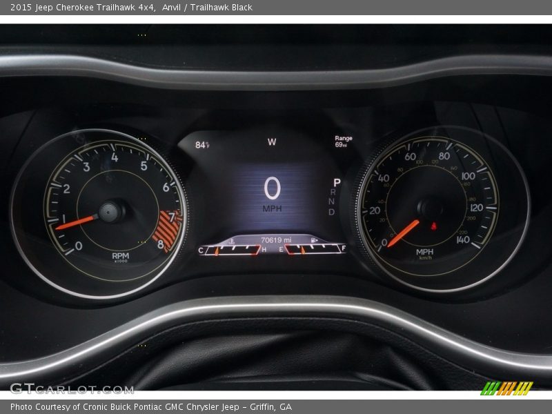Anvil / Trailhawk Black 2015 Jeep Cherokee Trailhawk 4x4