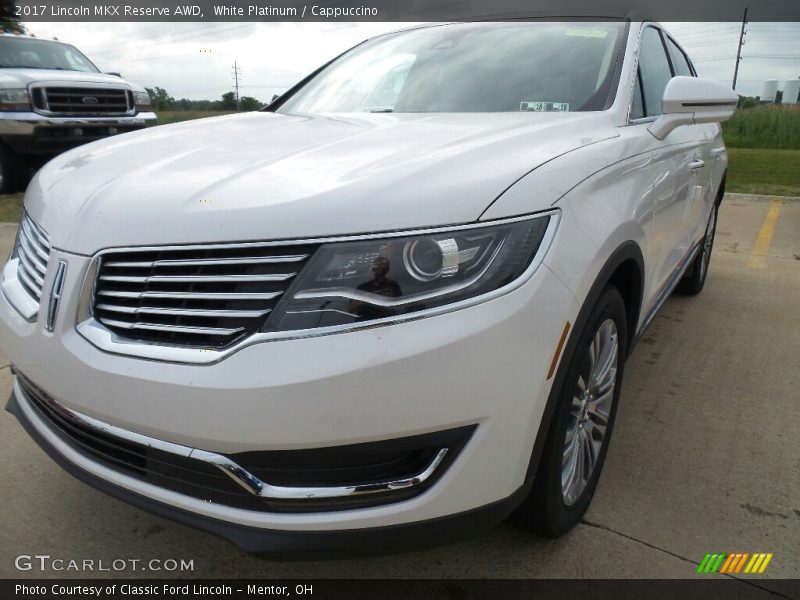 White Platinum / Cappuccino 2017 Lincoln MKX Reserve AWD