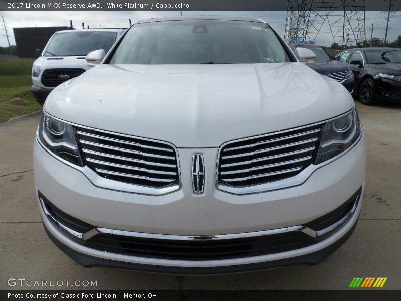 White Platinum / Cappuccino 2017 Lincoln MKX Reserve AWD