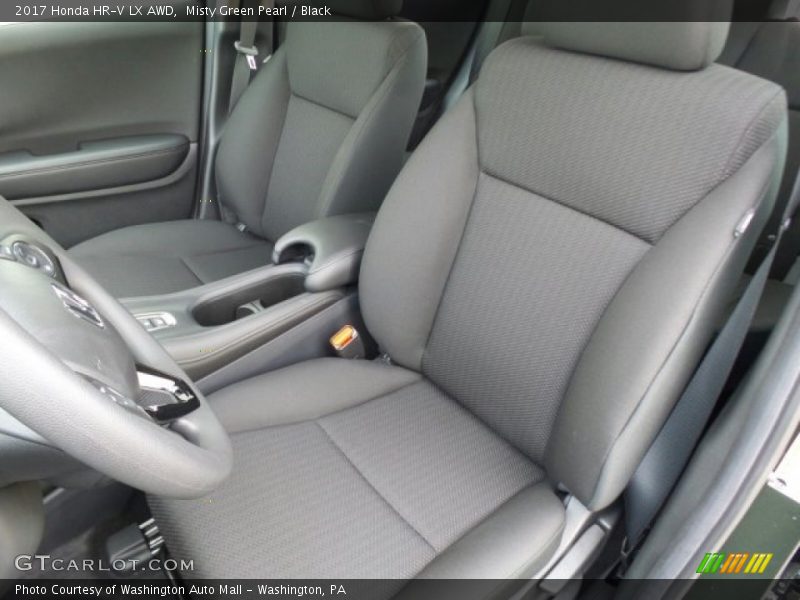Misty Green Pearl / Black 2017 Honda HR-V LX AWD