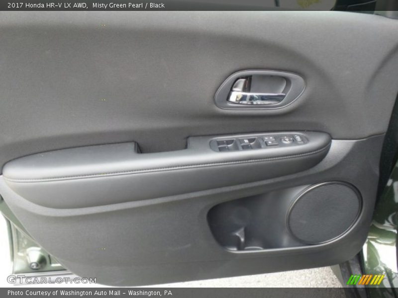 Misty Green Pearl / Black 2017 Honda HR-V LX AWD