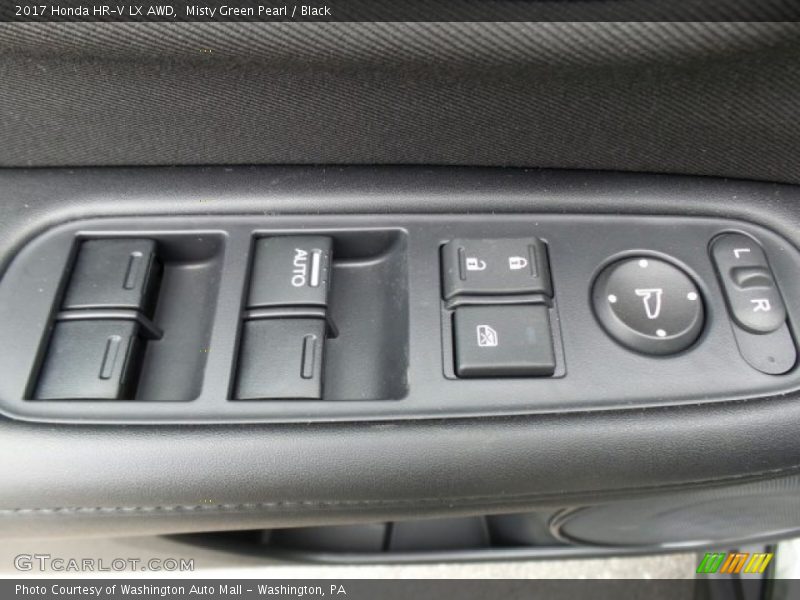 Misty Green Pearl / Black 2017 Honda HR-V LX AWD