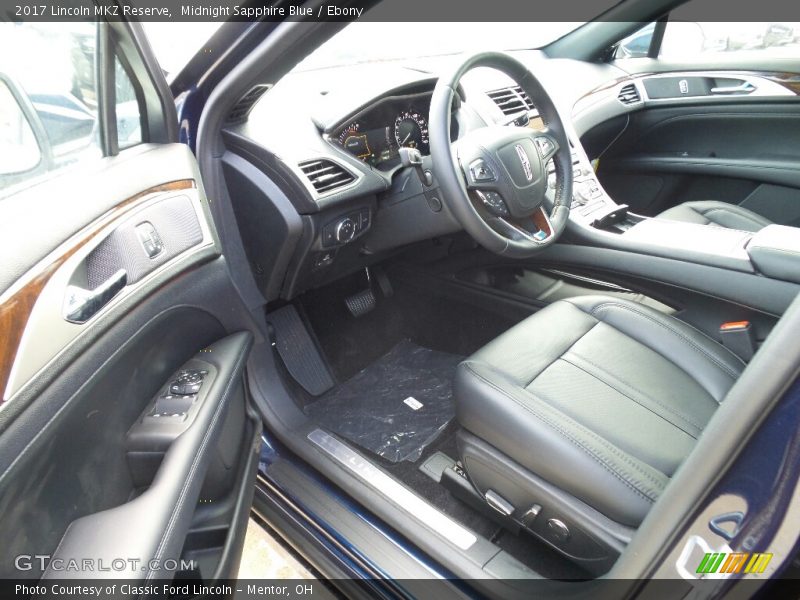 Front Seat of 2017 MKZ Reserve
