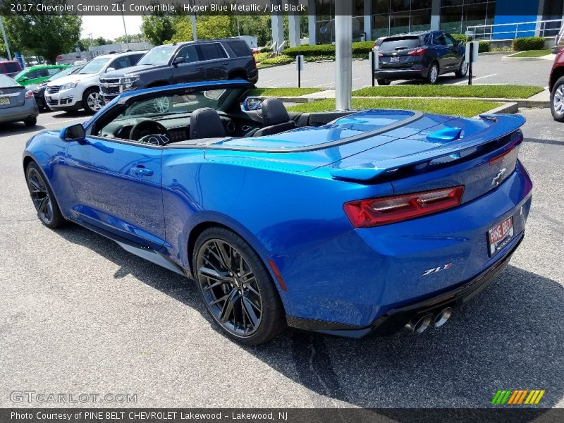 Hyper Blue Metallic / Jet Black 2017 Chevrolet Camaro ZL1 Convertible