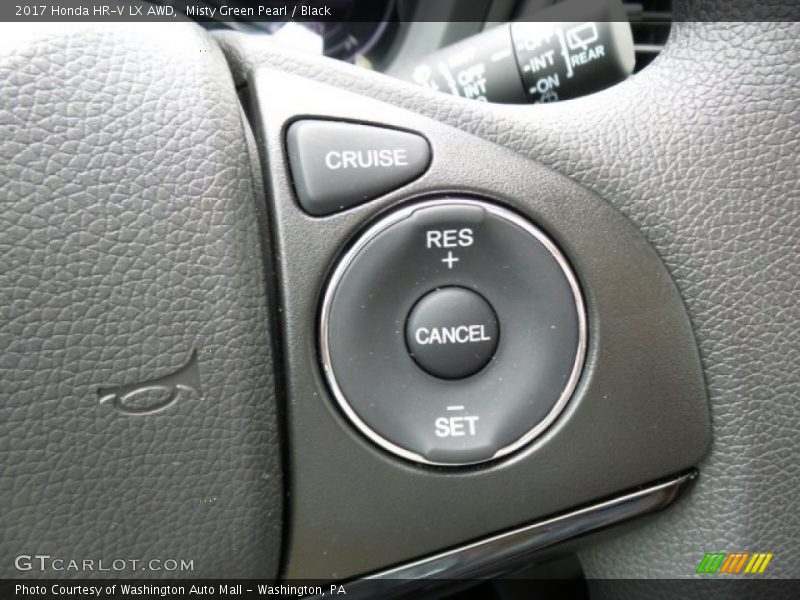 Misty Green Pearl / Black 2017 Honda HR-V LX AWD