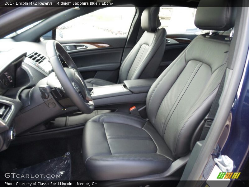 Front Seat of 2017 MKZ Reserve
