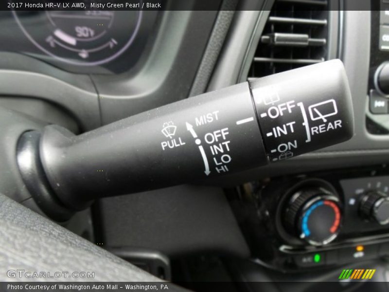 Misty Green Pearl / Black 2017 Honda HR-V LX AWD
