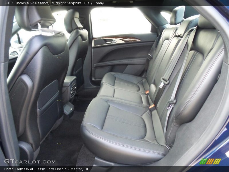 Rear Seat of 2017 MKZ Reserve