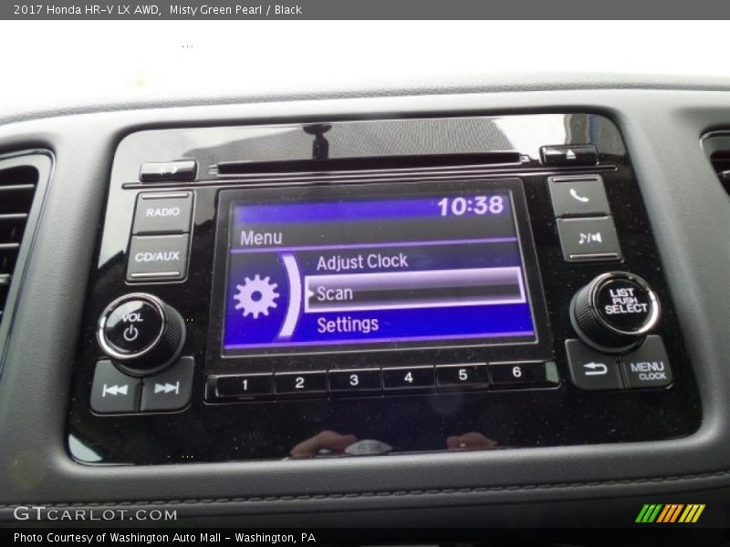 Misty Green Pearl / Black 2017 Honda HR-V LX AWD