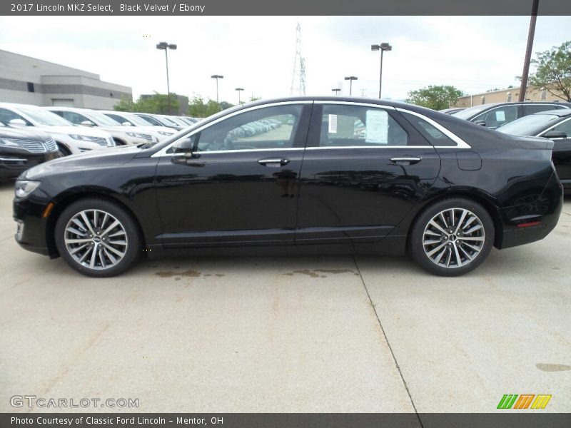 Black Velvet / Ebony 2017 Lincoln MKZ Select