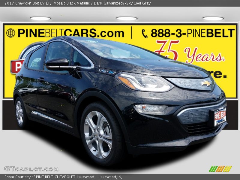 Mosaic Black Metallic / Dark Galvanized/­Sky Cool Gray 2017 Chevrolet Bolt EV LT