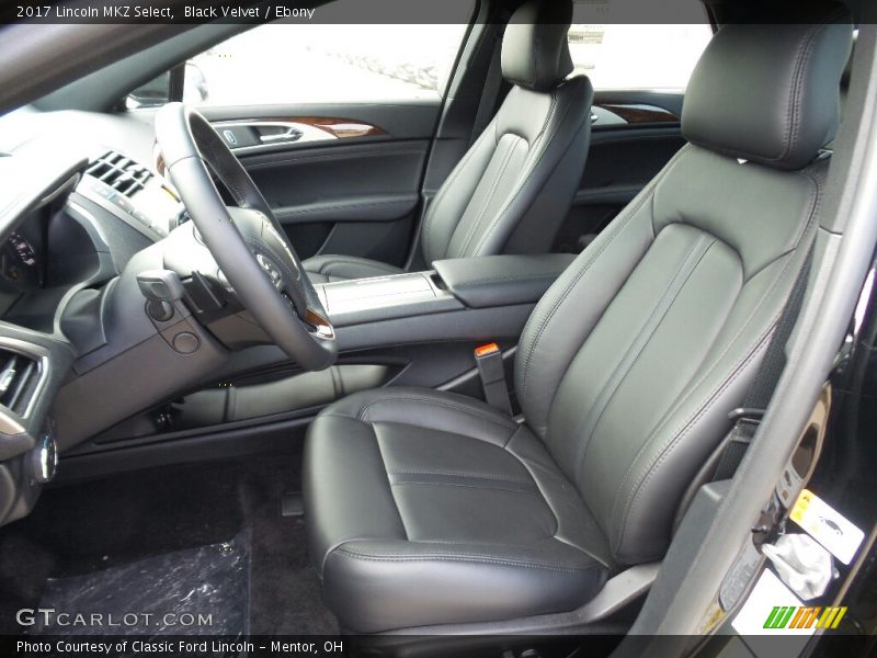 Front Seat of 2017 MKZ Select
