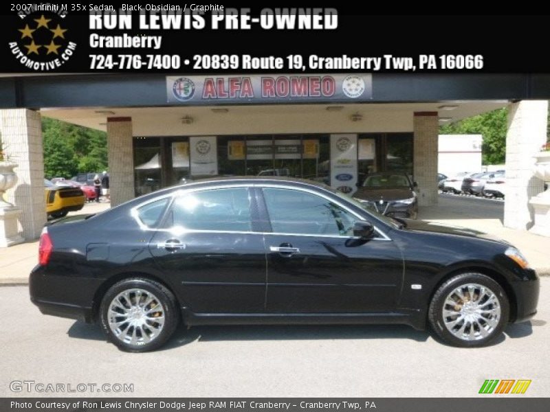 Black Obsidian / Graphite 2007 Infiniti M 35x Sedan