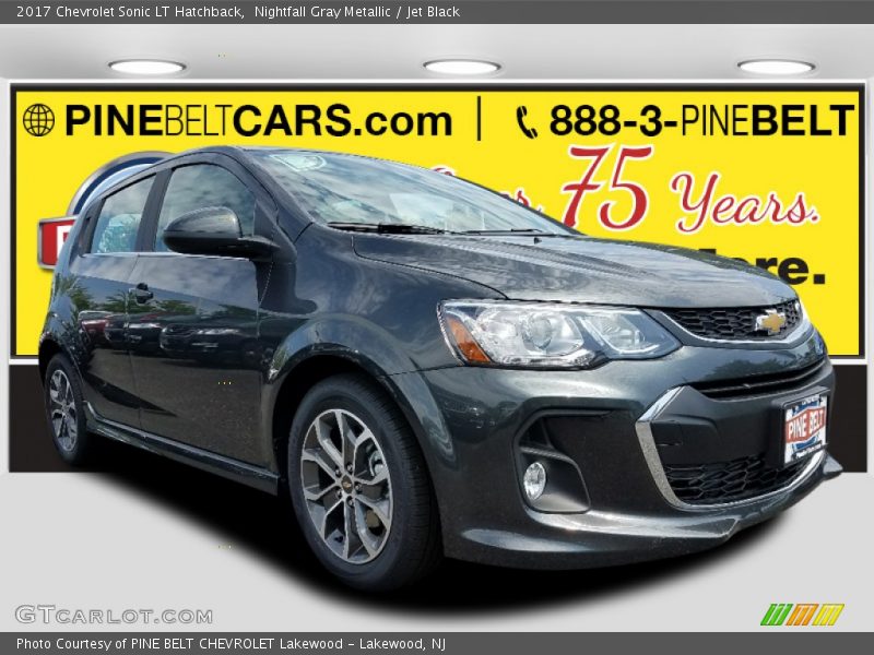 Nightfall Gray Metallic / Jet Black 2017 Chevrolet Sonic LT Hatchback