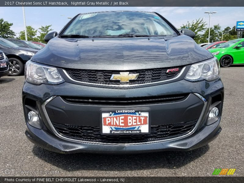 Nightfall Gray Metallic / Jet Black 2017 Chevrolet Sonic LT Hatchback