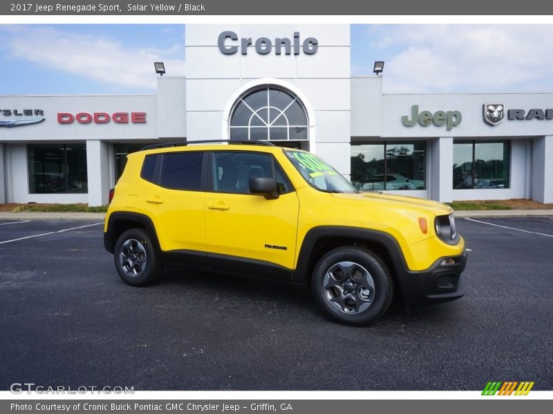 Solar Yellow / Black 2017 Jeep Renegade Sport