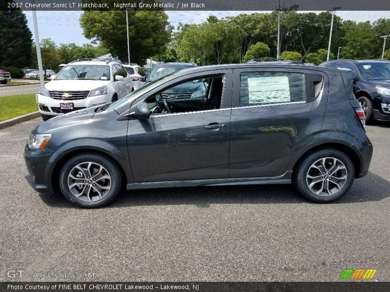 Nightfall Gray Metallic / Jet Black 2017 Chevrolet Sonic LT Hatchback
