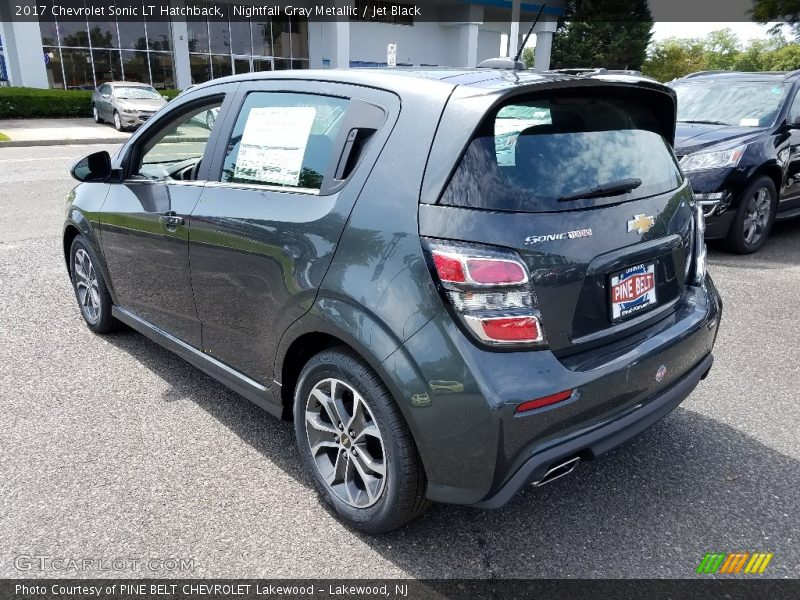 Nightfall Gray Metallic / Jet Black 2017 Chevrolet Sonic LT Hatchback