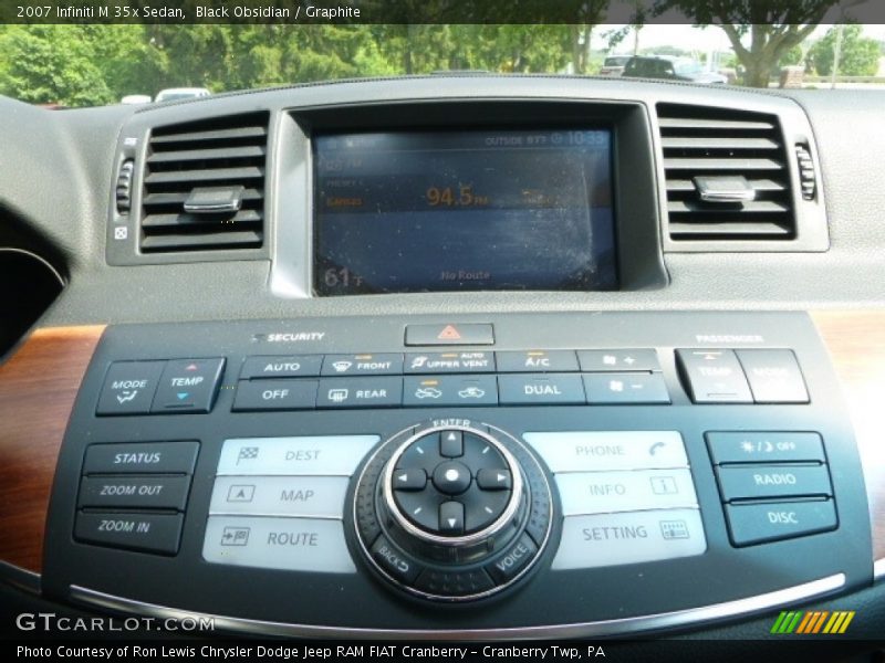 Black Obsidian / Graphite 2007 Infiniti M 35x Sedan