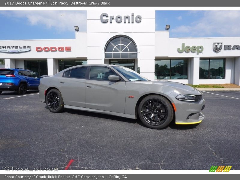 Destroyer Grey / Black 2017 Dodge Charger R/T Scat Pack