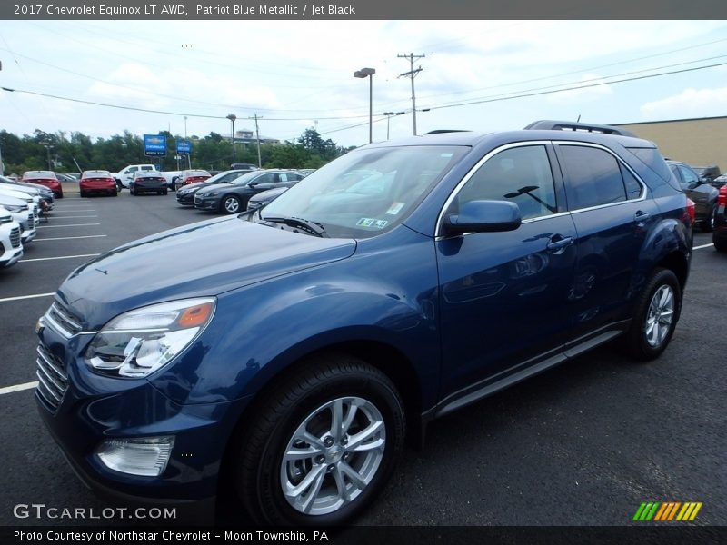 Patriot Blue Metallic / Jet Black 2017 Chevrolet Equinox LT AWD