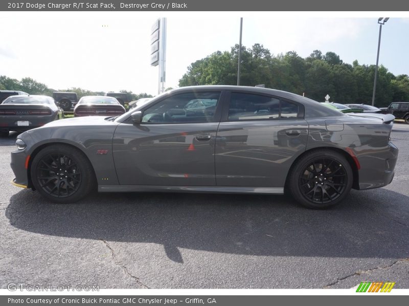 Destroyer Grey / Black 2017 Dodge Charger R/T Scat Pack