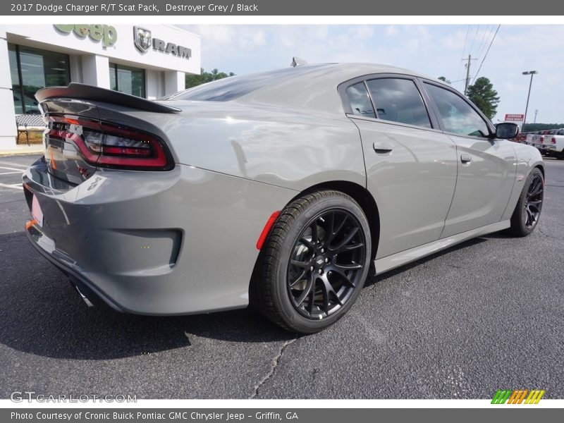 Destroyer Grey / Black 2017 Dodge Charger R/T Scat Pack