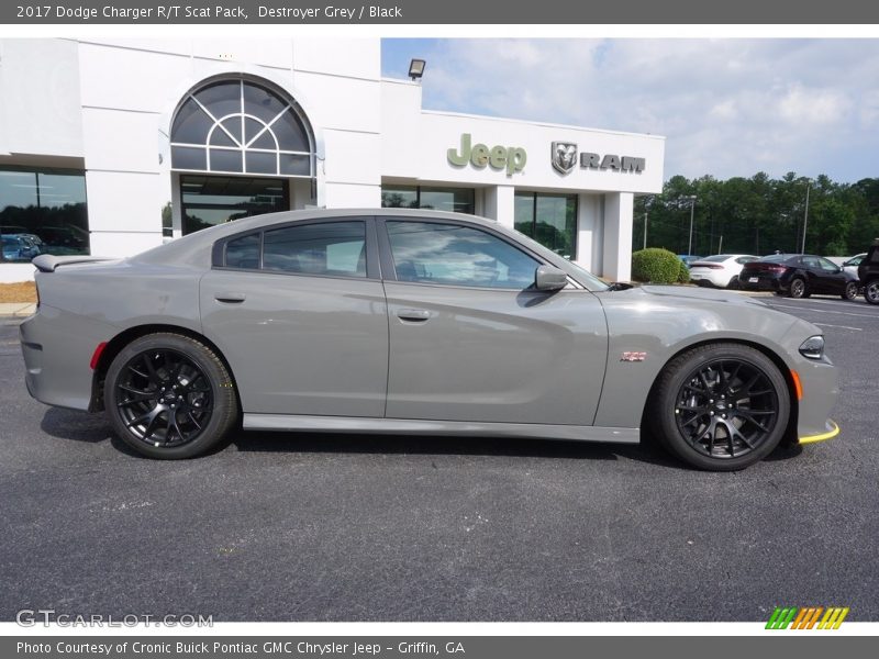 Destroyer Grey / Black 2017 Dodge Charger R/T Scat Pack