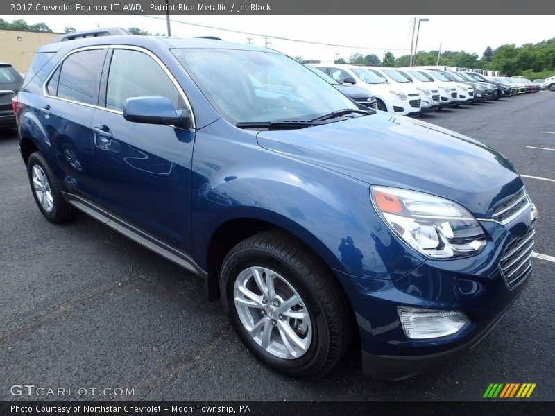 Patriot Blue Metallic / Jet Black 2017 Chevrolet Equinox LT AWD