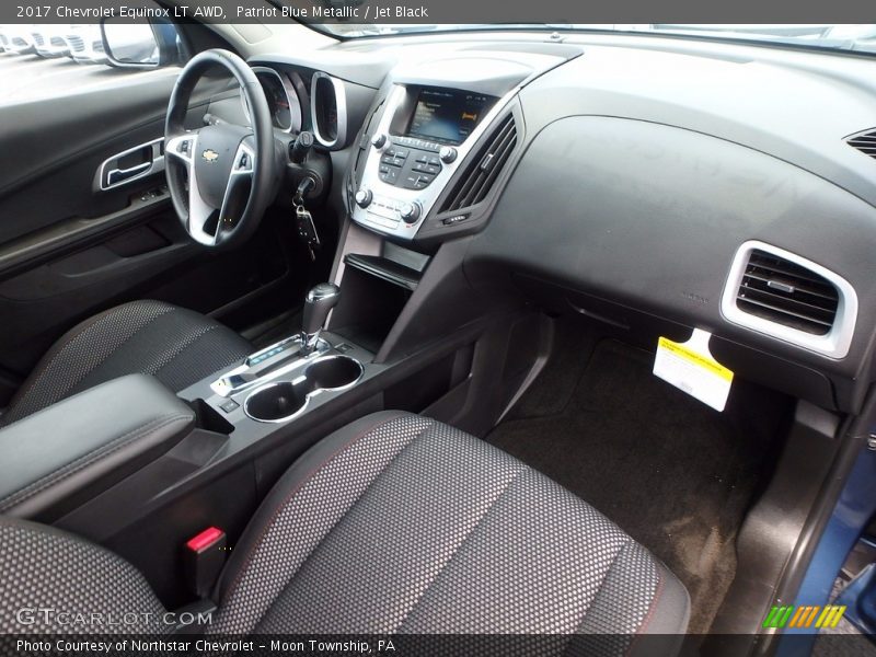 Patriot Blue Metallic / Jet Black 2017 Chevrolet Equinox LT AWD