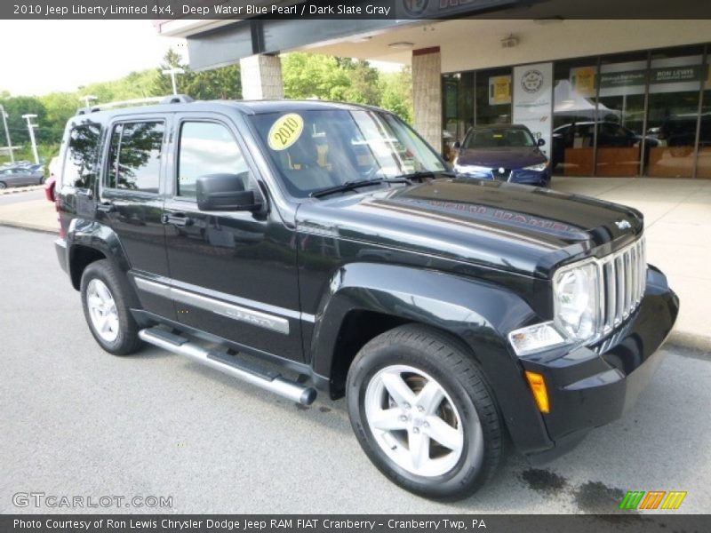 Deep Water Blue Pearl / Dark Slate Gray 2010 Jeep Liberty Limited 4x4