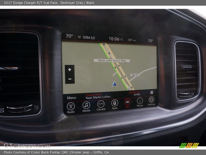 Destroyer Grey / Black 2017 Dodge Charger R/T Scat Pack