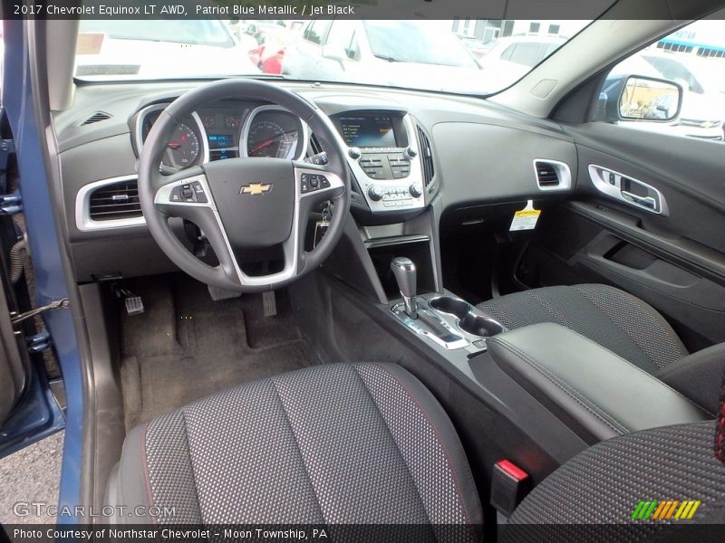 Patriot Blue Metallic / Jet Black 2017 Chevrolet Equinox LT AWD