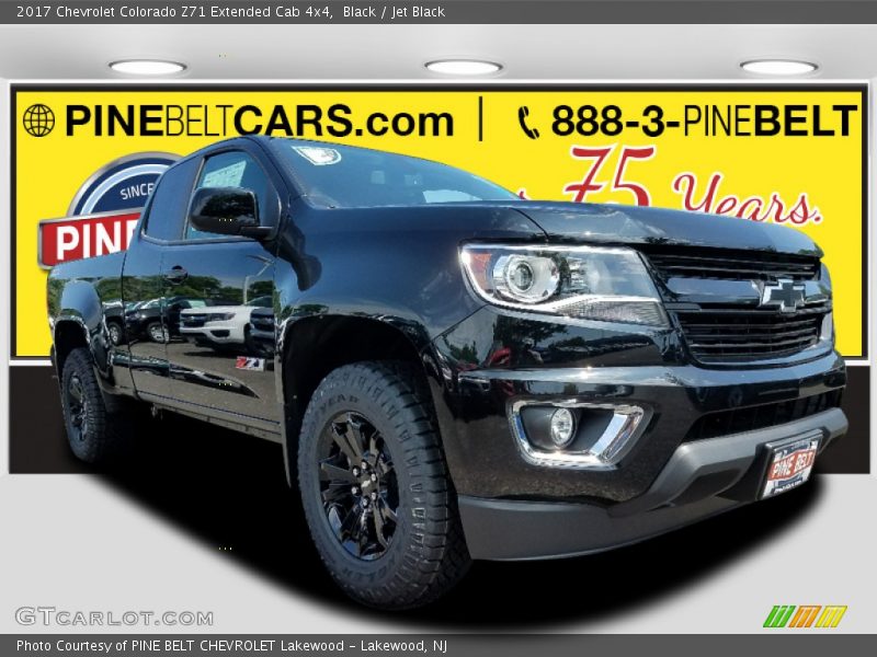 Black / Jet Black 2017 Chevrolet Colorado Z71 Extended Cab 4x4