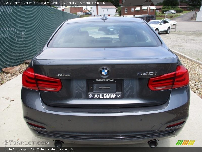 Mineral Grey Metallic / Black 2017 BMW 3 Series 340i xDrive Sedan