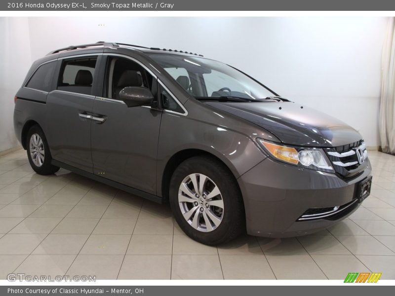 Smoky Topaz Metallic / Gray 2016 Honda Odyssey EX-L